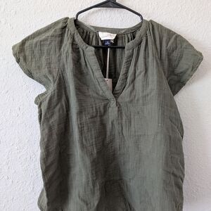 Olive Green Women's Top